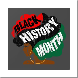 Black History Month Afro Posters and Art